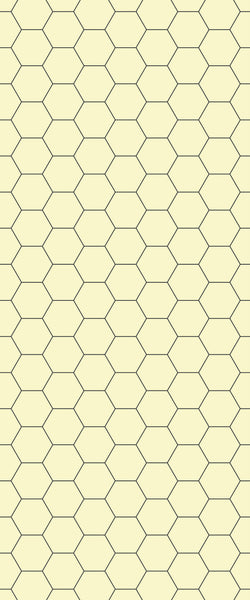 Yellow Hexagon Tile Acrylic Wall Panel 2440mm x 1220mm (3mm Thick) - CladdTech