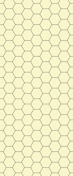 Yellow Hexagon Tile Acrylic Wall Panel 2440mm x 1220mm (3mm Thick) - CladdTech