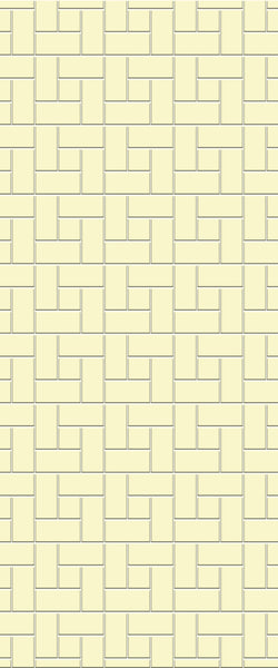 Yellow Windmill Tile Acrylic Shower Panel 2440mm x 1220mm ( 3mm Thick) - CladdTech