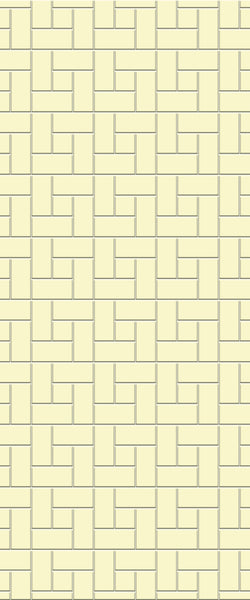 Yellow Windmill Tile Acrylic Shower Panel 2440mm x 1220mm ( 3mm Thick) - CladdTech