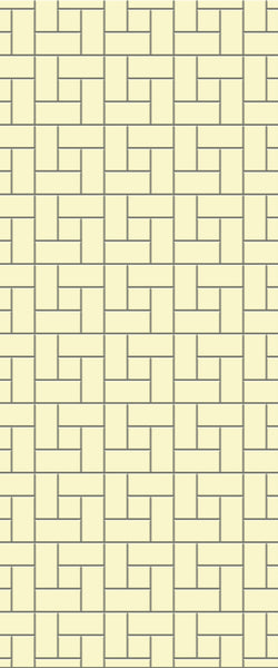 Yellow Windmill Tile Acrylic Shower Panel 2440mm x 1220mm ( 3mm Thick) - CladdTech