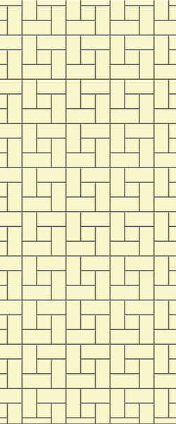Yellow Windmill Tile Acrylic Shower Panel 2440mm x 1220mm ( 3mm Thick) - CladdTech