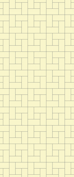 Yellow Windmill Tile Acrylic Shower Panel 2440mm x 1220mm ( 3mm Thick) - CladdTech
