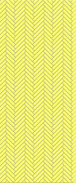 Yellow Single Herringbone Tile Acrylic Shower Wall Panel 2440mm x 1220mm ( 3mm Thick) - CladdTech