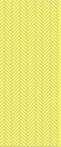 Yellow Single Herringbone Tile Acrylic Shower Wall Panel 2440mm x 1220mm ( 3mm Thick) - CladdTech