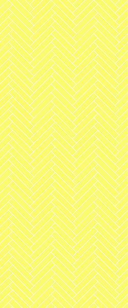 Yellow Double Herringbone Tile Acrylic Shower Wall Panel 2440mm x 1220mm (3mm Thick) - CladdTech