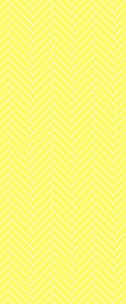 Yellow Double Herringbone Tile Acrylic Shower Wall Panel 2440mm x 1220mm (3mm Thick) - CladdTech