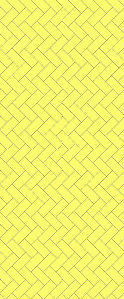 Yellow Diagonal Herringbone Tile Acrylic Shower Wall Panel 2440mm x 1220mm (3mm Thick) - CladdTech