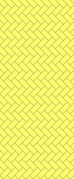 Yellow Diagonal Herringbone Tile Acrylic Shower Wall Panel 2440mm x 1220mm (3mm Thick) - CladdTech