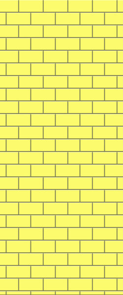 Yellow Subway Tile Acrylic Shower Wall Panel 2440mm x 1220mm ( 3mm Thick) - CladdTech