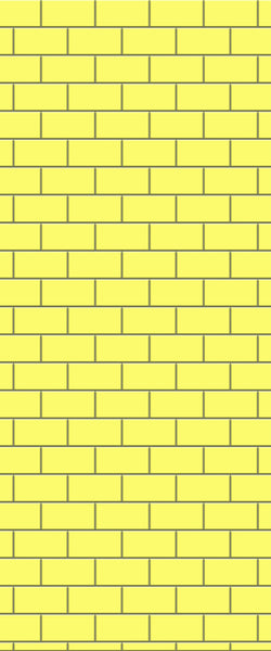 Yellow Subway Tile Acrylic Shower Wall Panel 2440mm x 1220mm ( 3mm Thick) - CladdTech