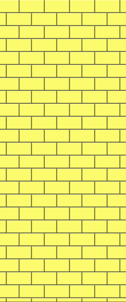 Yellow Subway Tile Acrylic Shower Wall Panel 2440mm x 1220mm ( 3mm Thick) - CladdTech