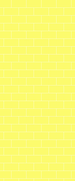 Yellow Subway Tile Acrylic Shower Wall Panel 2440mm x 1220mm ( 3mm Thick) - CladdTech