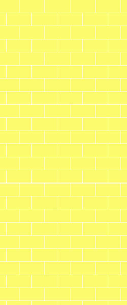 Yellow Subway Tile Acrylic Shower Wall Panel 2440mm x 1220mm ( 3mm Thick) - CladdTech