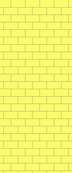 Yellow Subway Tile Acrylic Shower Wall Panel 2440mm x 1220mm ( 3mm Thick) - CladdTech