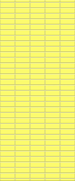 Yellow Horizontal Block Tile Acrylic Shower Panel 2440mm x 1220mm (3mm Thick) - CladdTech