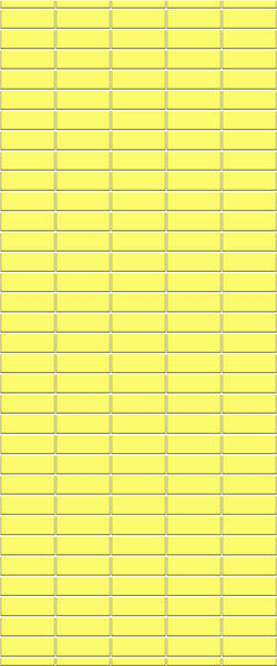 Yellow Horizontal Block Tile Acrylic Shower Panel 2440mm x 1220mm (3mm Thick) - CladdTech
