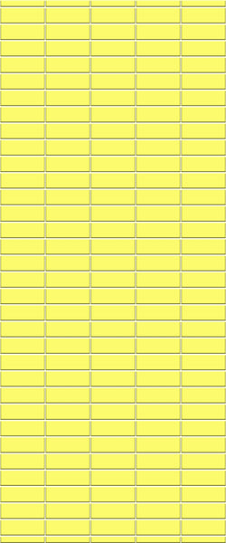 Yellow Horizontal Block Tile Acrylic Shower Panel 2440mm x 1220mm (3mm Thick) - CladdTech