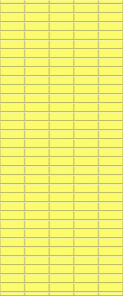 Yellow Horizontal Block Tile Acrylic Shower Panel 2440mm x 1220mm (3mm Thick) - CladdTech