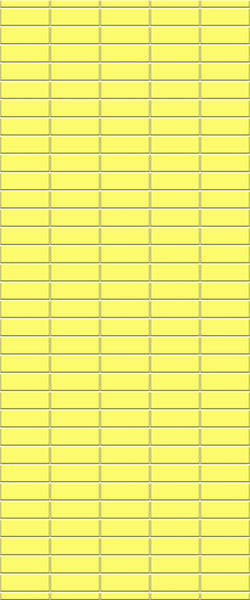 Yellow Horizontal Block Tile Acrylic Shower Panel 2440mm x 1220mm (3mm Thick) - CladdTech