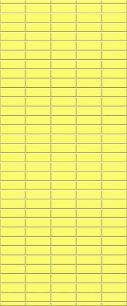 Yellow Horizontal Block Tile Acrylic Shower Panel 2440mm x 1220mm (3mm Thick) - CladdTech