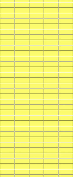 Yellow Horizontal Block Tile Acrylic Shower Panel 2440mm x 1220mm (3mm Thick) - CladdTech