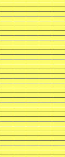 Yellow Horizontal Block Tile Acrylic Shower Panel 2440mm x 1220mm (3mm Thick) - CladdTech