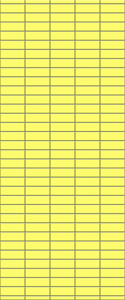 Yellow Horizontal Block Tile Acrylic Shower Panel 2440mm x 1220mm (3mm Thick) - CladdTech