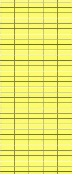 Yellow Horizontal Block Tile Acrylic Shower Panel 2440mm x 1220mm (3mm Thick) - CladdTech