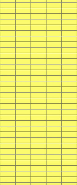 Yellow Horizontal Block Tile Acrylic Shower Panel 2440mm x 1220mm (3mm Thick) - CladdTech