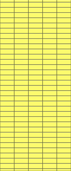 Yellow Horizontal Block Tile Acrylic Shower Panel 2440mm x 1220mm (3mm Thick) - CladdTech