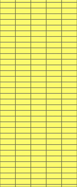 Yellow Horizontal Block Tile Acrylic Shower Panel 2440mm x 1220mm (3mm Thick) - CladdTech