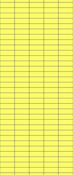 Yellow Horizontal Block Tile Acrylic Shower Panel 2440mm x 1220mm (3mm Thick) - CladdTech