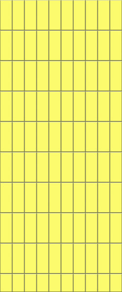 Yellow Vertical Block Tile Acrylic Shower Panel 2440mm x 1220mm ( 3mm Thick) - CladdTech