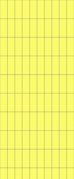 Yellow Vertical Block Tile Acrylic Shower Panel 2440mm x 1220mm ( 3mm Thick) - CladdTech