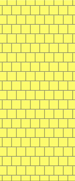Yellow Large Square's Tile Acrylic Shower Wall Panel 2440mm x 1220mm ( 3mm Thick) - CladdTech