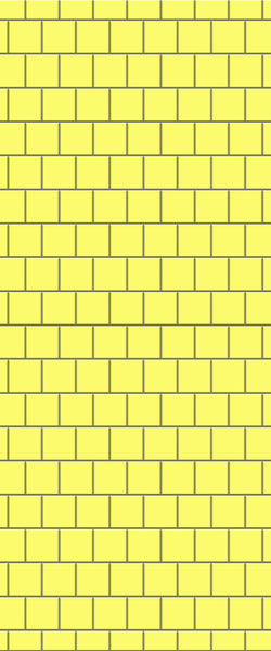 Yellow Large Square's Tile Acrylic Shower Wall Panel 2440mm x 1220mm ( 3mm Thick) - CladdTech