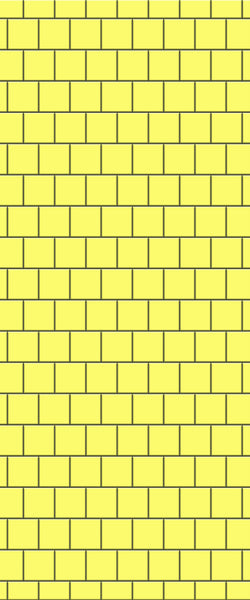 Yellow Large Square's Tile Acrylic Shower Wall Panel 2440mm x 1220mm ( 3mm Thick) - CladdTech