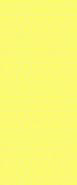 Yellow Large Square's Tile Acrylic Shower Wall Panel 2440mm x 1220mm ( 3mm Thick) - CladdTech