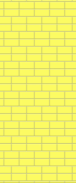 Yellow Brickbond Tile Acrylic Shower Wall Panel 2440mm x 1220mm ( 3mm Thick) - CladdTech