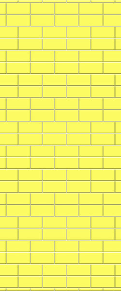 Yellow Brickbond Tile Acrylic Shower Wall Panel 2440mm x 1220mm ( 3mm Thick) - CladdTech