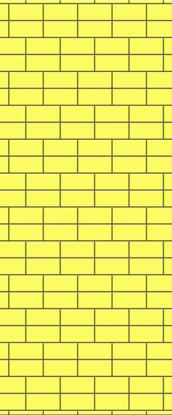 Yellow Brickbond Tile Acrylic Shower Wall Panel 2440mm x 1220mm ( 3mm Thick) - CladdTech