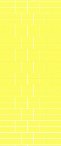 Yellow Brickbond Tile Acrylic Shower Wall Panel 2440mm x 1220mm ( 3mm Thick) - CladdTech