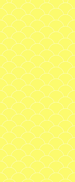 Yellow Fishscales Tile Acrylic Shower Panel 2440mm x 1220mm (3mm Thick) - CladdTech