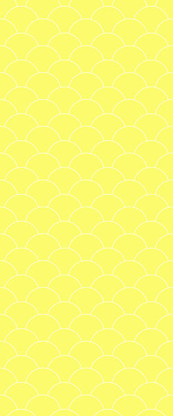 Yellow Fishscales Tile Acrylic Shower Panel 2440mm x 1220mm (3mm Thick) - CladdTech