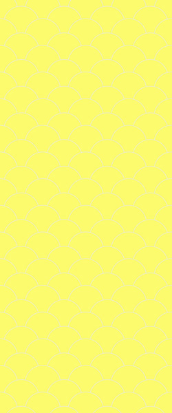 Yellow Fishscales Tile Acrylic Shower Panel 2440mm x 1220mm (3mm Thick) - CladdTech