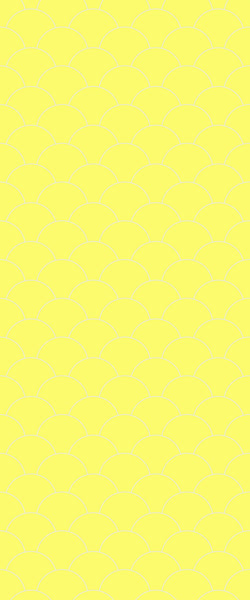 Yellow Fishscales Tile Acrylic Shower Panel 2440mm x 1220mm (3mm Thick) - CladdTech