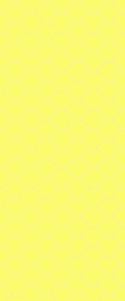 Yellow Fishscales Tile Acrylic Shower Panel 2440mm x 1220mm (3mm Thick) - CladdTech