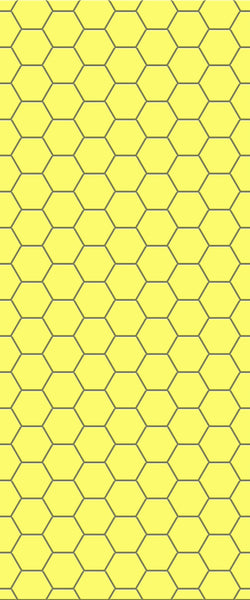 Yellow Hexagon Tile Acrylic Wall Panel 2440mm x 1220mm (3mm Thick) - CladdTech