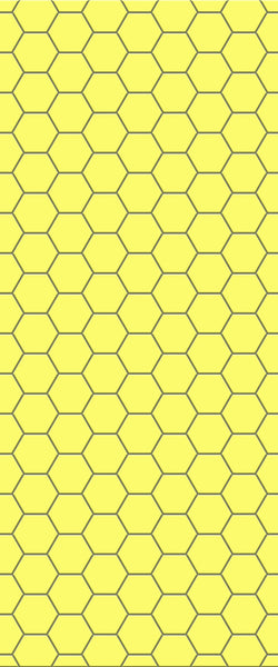 Yellow Hexagon Tile Acrylic Wall Panel 2440mm x 1220mm (3mm Thick) - CladdTech